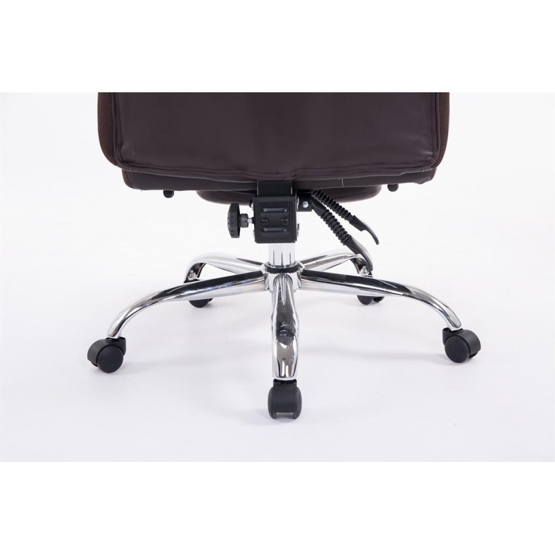 XL-toimistotuoli suurikokoisille säädettävällä jalkatuella ja selkänojalla