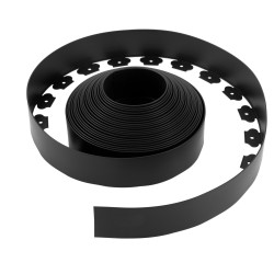 Muovinen nurmikon reunus 2000 cm pitkä 10 cm korkea L-muotoinen 30 maakiilaa