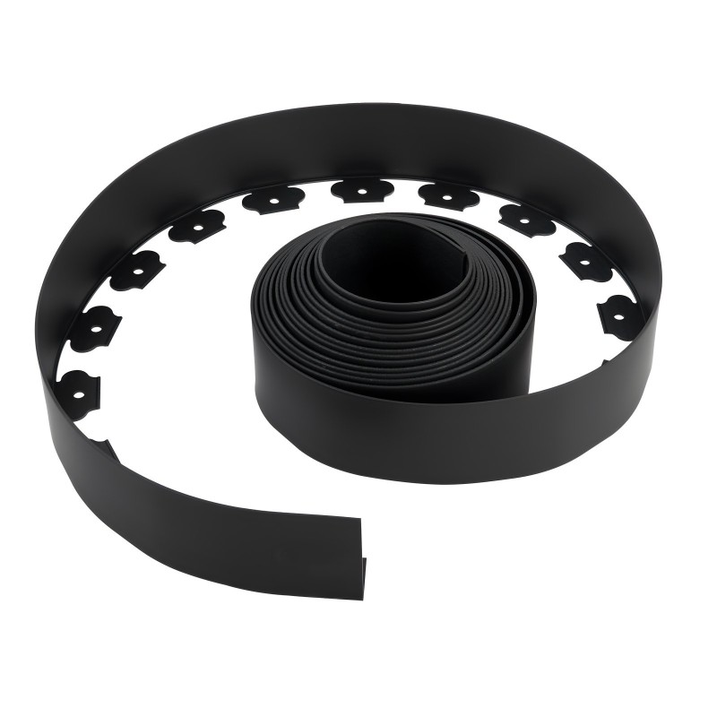 Muovinen puutarhareunus rulla 1000 x 10 cm 30 kiinnikettä 2 maakiilaa