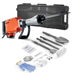 Sähköinen purkuvasara 2200 W raskas metallirunko kuusikulmainen istukka 4 talttaa