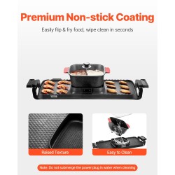 Sähköinen keitin ja grilli 2300 W 3,25 l erillisellä lämpötilansäädöllä