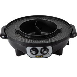 Sähkögrilli ja keittopata valettu alumiini 3 l 2200 W