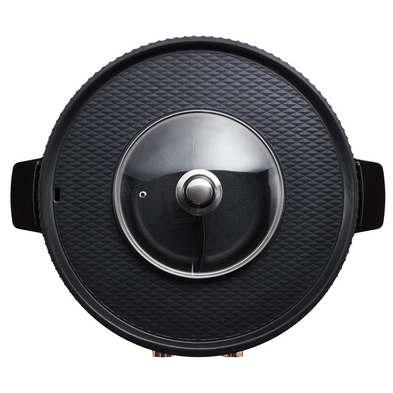 Sähköinen grilli ja kuumapata 2,5 l 1800 W erillisillä säätimillä 2–8 hengelle