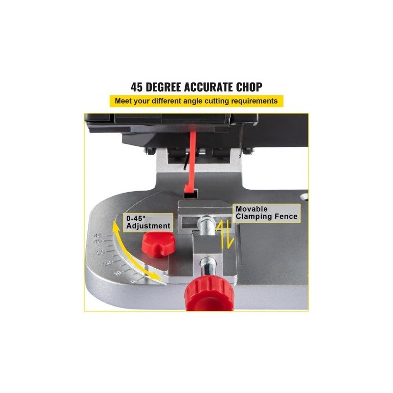 Mini jiirisaha pöytämallinen 90 wattia 0–45 astetta 12 millimetriä kaksi terää