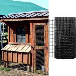 Hitsattu teräsverkkoaita galvanoitu ja vinyylipinnoitettu 122 x 1524 cm 1 tuuman silmäkoko