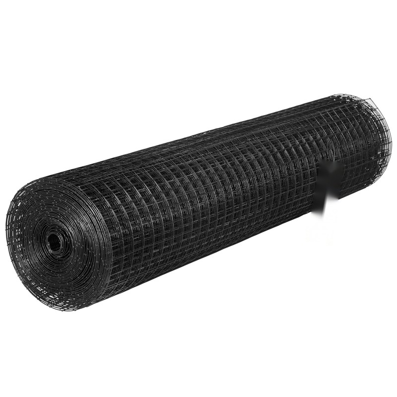 Hitsattu vinyylipinnoitettu galvanoitu verkkorulla 61x3048 cm 1x1 silmäkoko puutarha ja lemmikkiaitauksiin