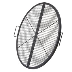 Grilliritilä kokoontaitettava pyöreä teräs 910 mm musta lämmönkestävä pinnoite