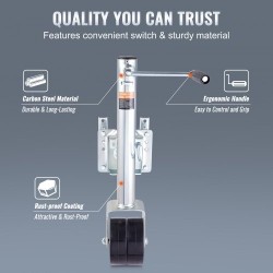 Aisatunkki pultattava hiiliteräsrunkoinen 89,7 cm 907 kg PP-pyörät kampi