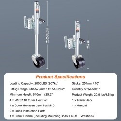 Aisatunkki pultattava hiiliteräsrunkoinen 89,7 cm 907 kg PP-pyörät kampi