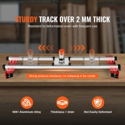 Säädettävä jyrsintäkelkka 6061 alumiiniseoksesta 1525 mm levyjen tasaamiseen