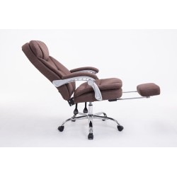 XL-toimistotuoli suurikokoisille säädettävällä jalkatuella ja selkänojalla 160kg