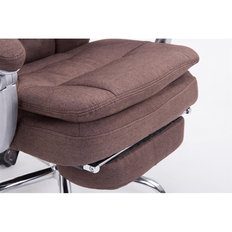 XL-toimistotuoli suurikokoisille säädettävällä jalkatuella ja selkänojalla 160kg