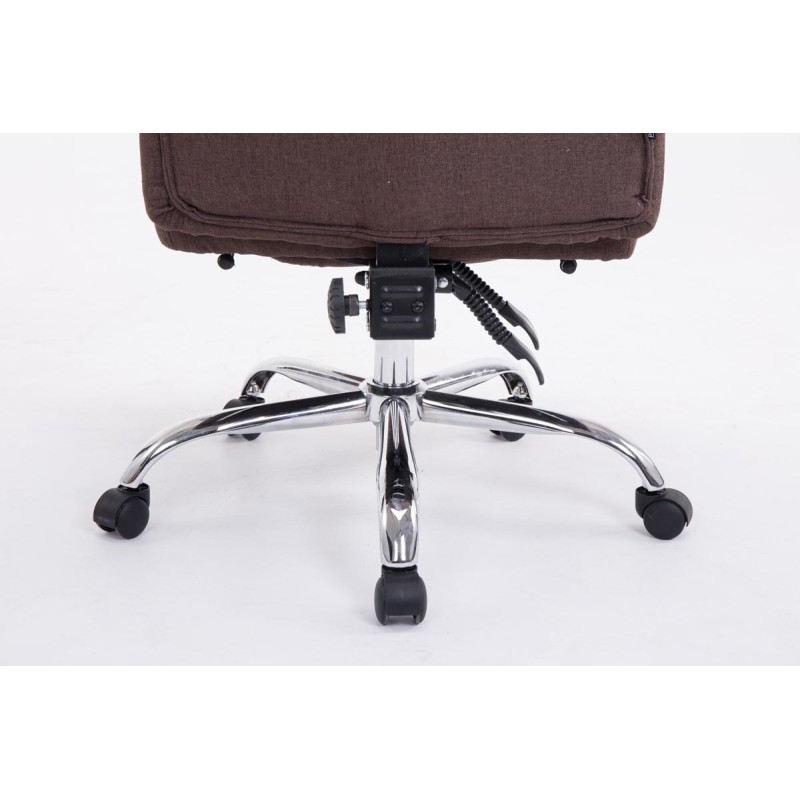 XL-toimistotuoli suurikokoisille säädettävällä jalkatuella ja selkänojalla 160kg