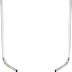 Jauhemaalatut teräksiset venetrailerin ohjainpylväät 152 cm 2 kpl PVC suojaputket