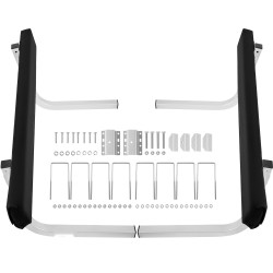 Veneperävaunun 45 tuuman ohjainkiskot galvanoidusta ja jauhemaalatusta teräksestä 2 matolla päällystettyä lautaa