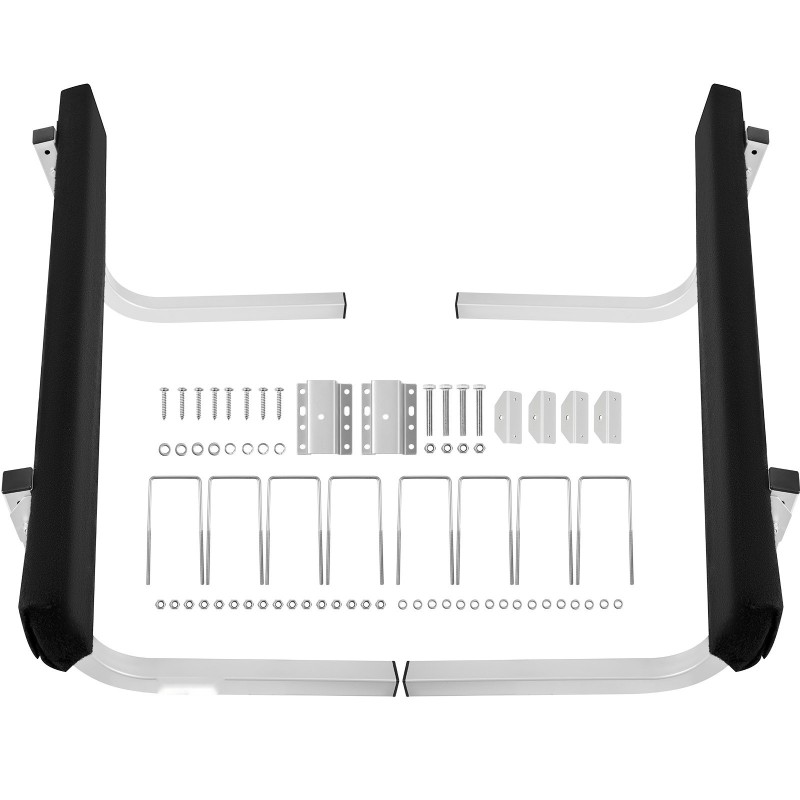 Veneperävaunun 45 tuuman ohjainkiskot galvanoidusta ja jauhemaalatusta teräksestä 2 matolla päällystettyä lautaa