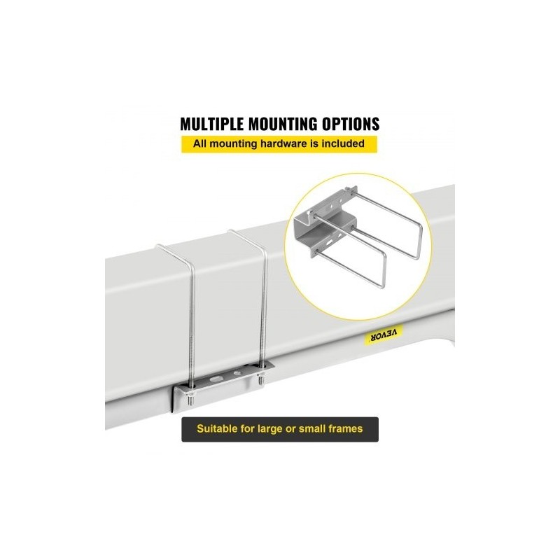 Säädettävä ohjainputkipari 22 tuuman PVC suojilla sinkitystä teräksestä venetrailereille