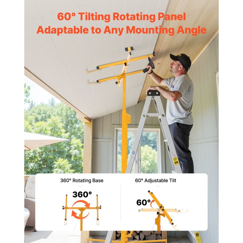 Kipsilevynostin teräsrunko enimmäiskorkeus 4877 mm kantavuus 68 kg teleskooppivarsi lukittavat pyörät
