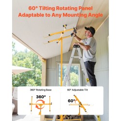 Kipsilevynostin teräs 68 kg 3353 mm teleskooppivarsi lukittavat pyörät