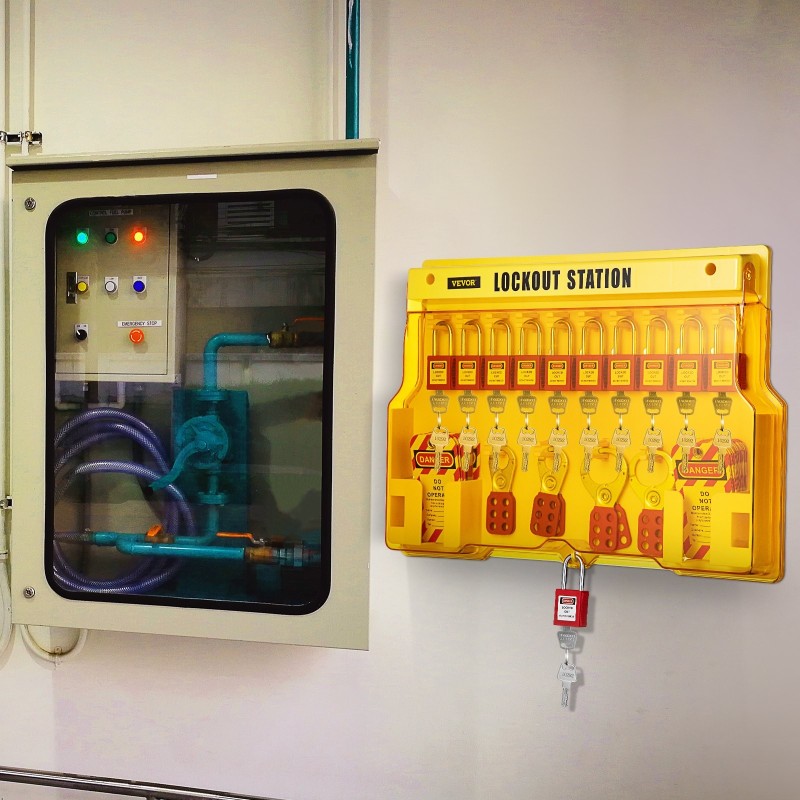 Lukitus ja merkintäpakkaus 58 osaa sähkö ja konehuoltoon polypropeeninen lukitusasema