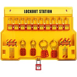 Lukitus ja merkintäpakkaus 58 osaa sähkö ja konehuoltoon polypropeeninen lukitusasema