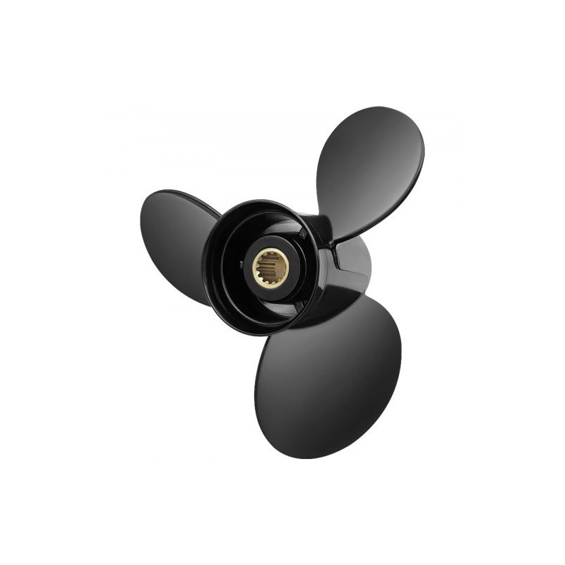 Perämoottorin potkuri alumiiniseos 3 lapaa 13,25 tuumaa 17 tuuman nousu 40-140HP 2-tahti