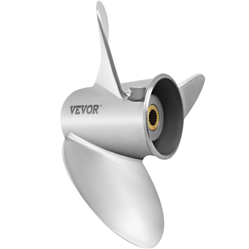 Perämoottorin potkuri duplex-ruostumaton teräs 3-lapainen 36,8 cm 21 tuumaa 19-hampainen oikeakätinen