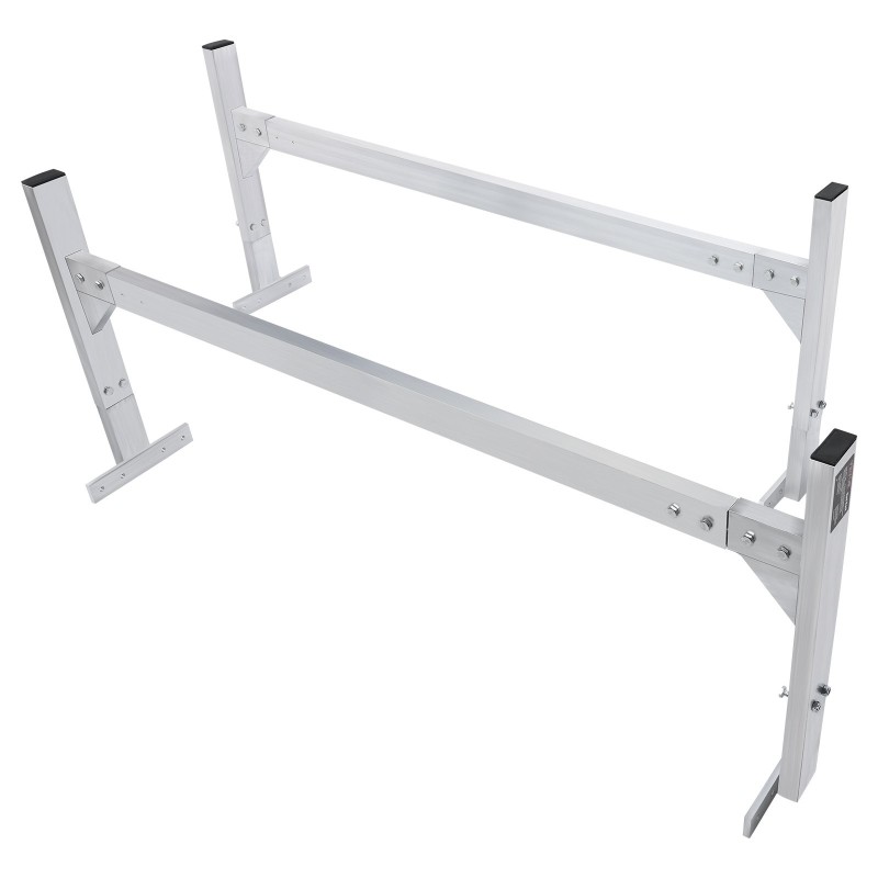 Pakettiauton kattoteline alumiiniseosinen 2 kpl säädettävä 1300–2060 mm 181 kg pora-asennus