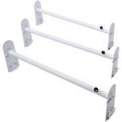 Sadevesikouruun asennettava pakettiauton galvanoitu seosteräs kattoteline 3 poikkipalkkia 1020–1900 mm 340 kg