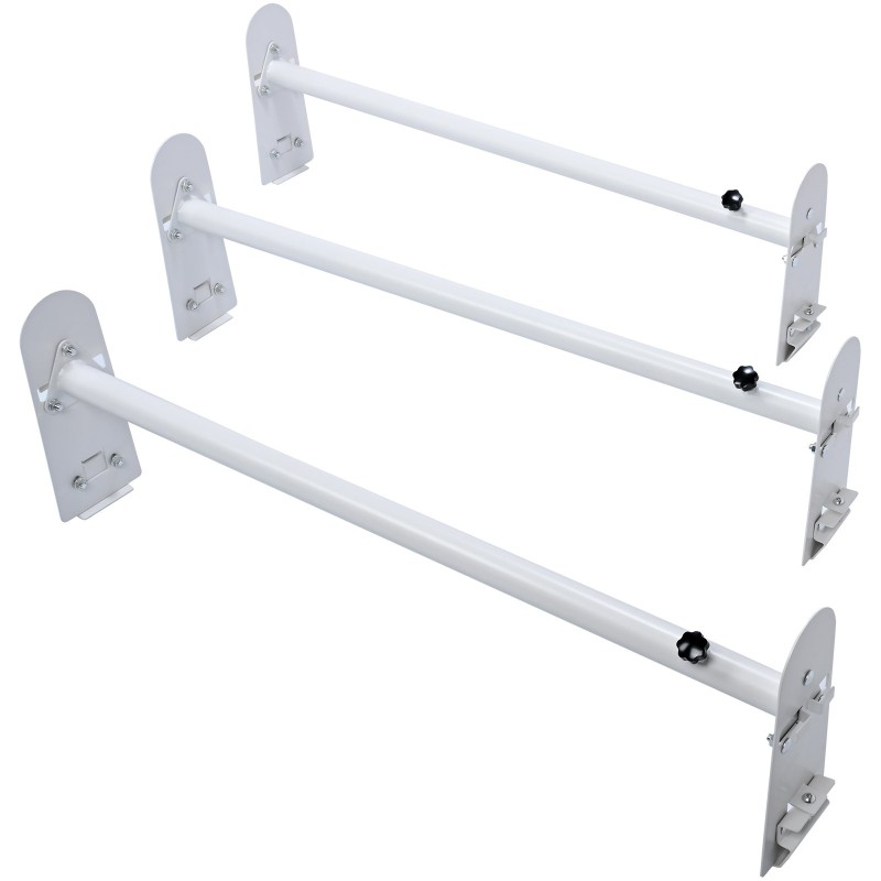 Sadevesikouruun asennettava pakettiauton galvanoitu seosteräs kattoteline 3 poikkipalkkia 1020–1900 mm 340 kg