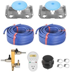 Lammen ilmastin 0,75 hv 550W 3 eekkerille 2x30m letkut 2x20cm hajasuihkut