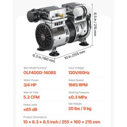 Lampeaerointijärjestelmä 550 W 5,2 CFM 1–3 eekkerin ja 50 jalan lammille
