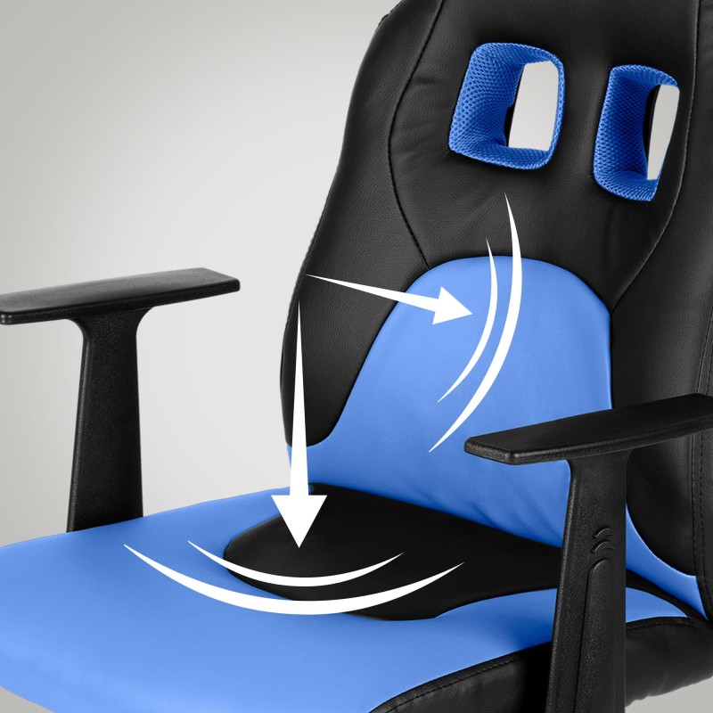 Lasten pelituoli säädettävä ergonominen toimistotuoli keinonahkaa