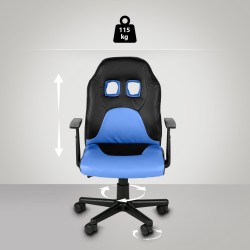 Lasten pelituoli säädettävä ergonominen toimistotuoli keinonahkaa