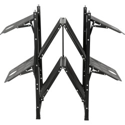 Taitettava retkikeittiöpöytä yhdestä osasta alumiini ja rautarunko kantolaukulla 4 sivupöytää 2 hyllyä