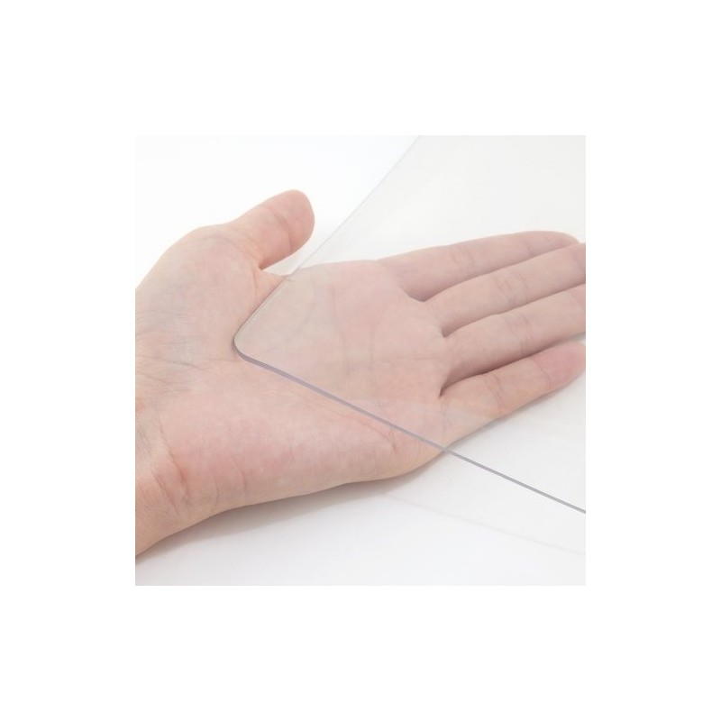 Läpinäkyvä PVC-muovinen pöydänsuoja 183 x 117 cm 1,5 mm paksu ruokapöydälle