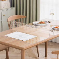 PVC-muovinen läpinäkyvä suorakulmainen pöydänsuoja 355 x 610 mm 1,5 mm