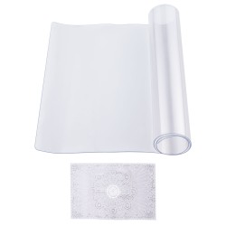 PVC-muovinen läpinäkyvä suorakulmainen pöydänsuoja 355 x 610 mm 1,5 mm