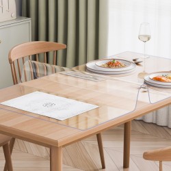 Pöydänsuojus PVC-muovinen läpinäkyvä 2,0 mm 1016x2032 mm suorakulmainen vedenpitävä leikattava