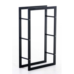 Tyylikäs ja kestävä takkapuuteline sisäkäyttöön eri kokoisena