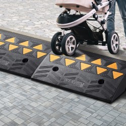 Kumirampit luonnonkumi 2 kpl 12,7 cm korkeus 15 t kantavuus autoille pyörätuoleille