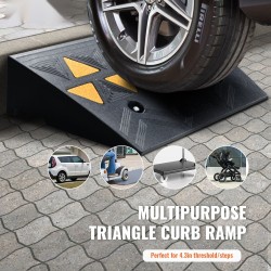 Luonnonkuminen reunakiviramppi 2 kpl 11 cm korkeus 15 t kantavuus autoille