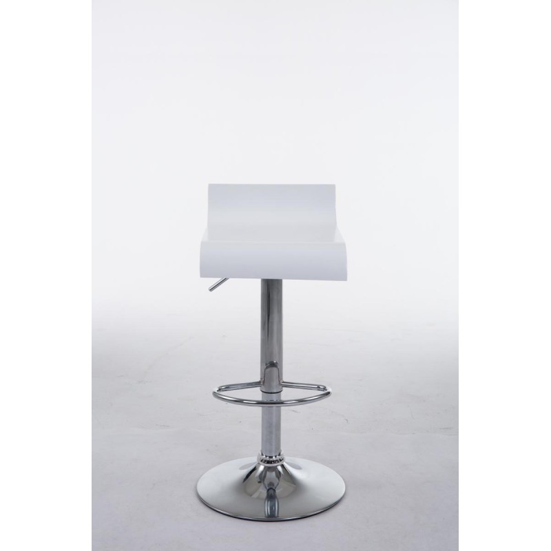 Tyylikäs säädettävä puinen baarijakkara kääntyvällä istuimella ja jalkatuella