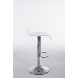 Tyylikäs säädettävä puinen baarijakkara kääntyvällä istuimella ja jalkatuella