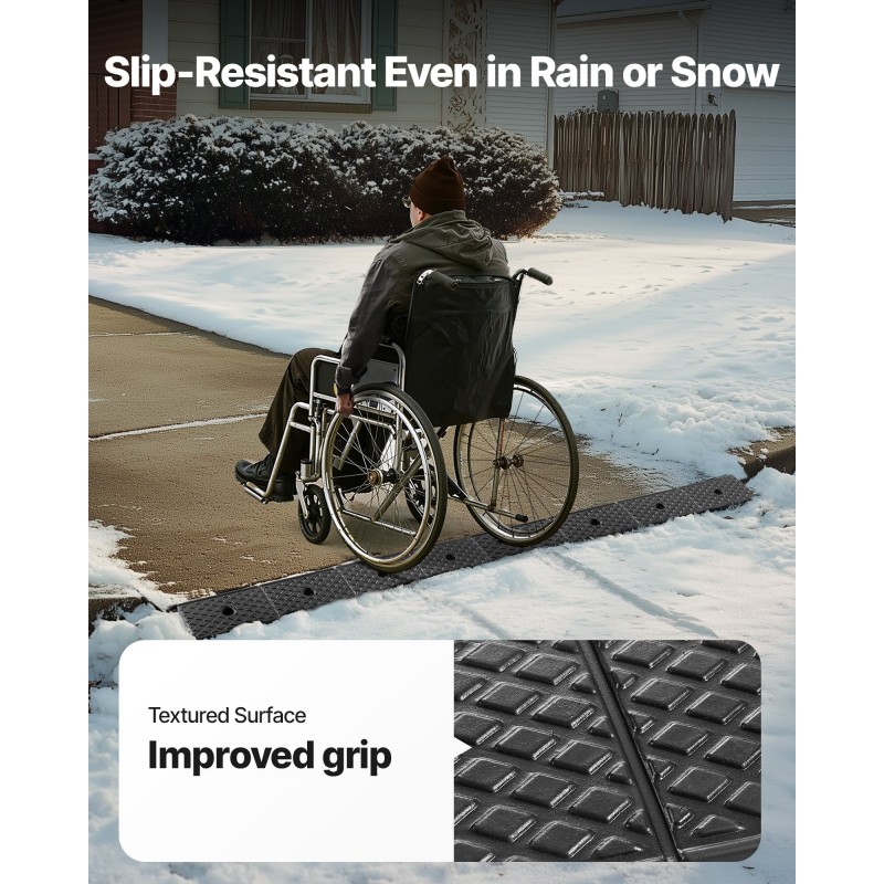 Kuminen kynnyssilta 2 kpl 50,8 mm nostokorkeus 15 t kantavuus pyörätuoleille