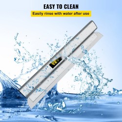 Tasoitusterä kipsilevyille 100 cm ruostumaton teräs 0,5 mm alumiinikahva 1 kpl