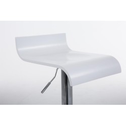 Tyylikäs säädettävä puinen baarijakkara kääntyvällä istuimella ja jalkatuella