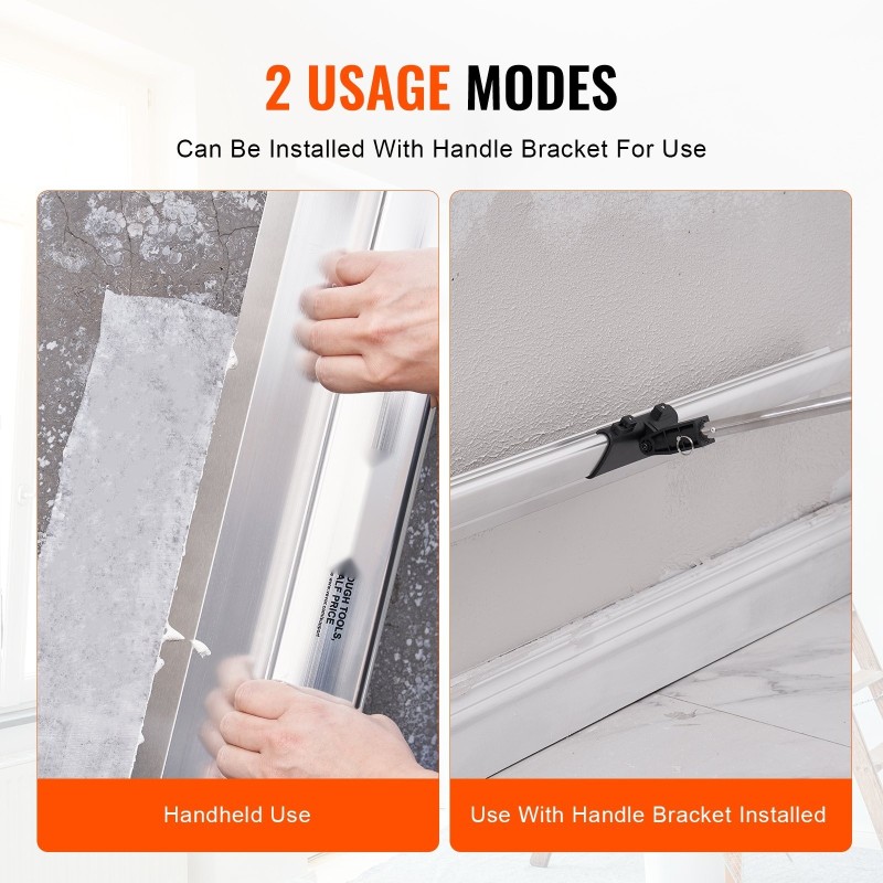 Tasoitusterä 1219 mm ruostumaton 0,5 mm terä alumiinirunko teleskooppiyhteensopiva kipsilevyille