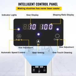 Slushikone 6L yhden säiliön ruostumaton teräsrunko elintarvikelaatuinen polykarbonaattisäiliö 300W 220V