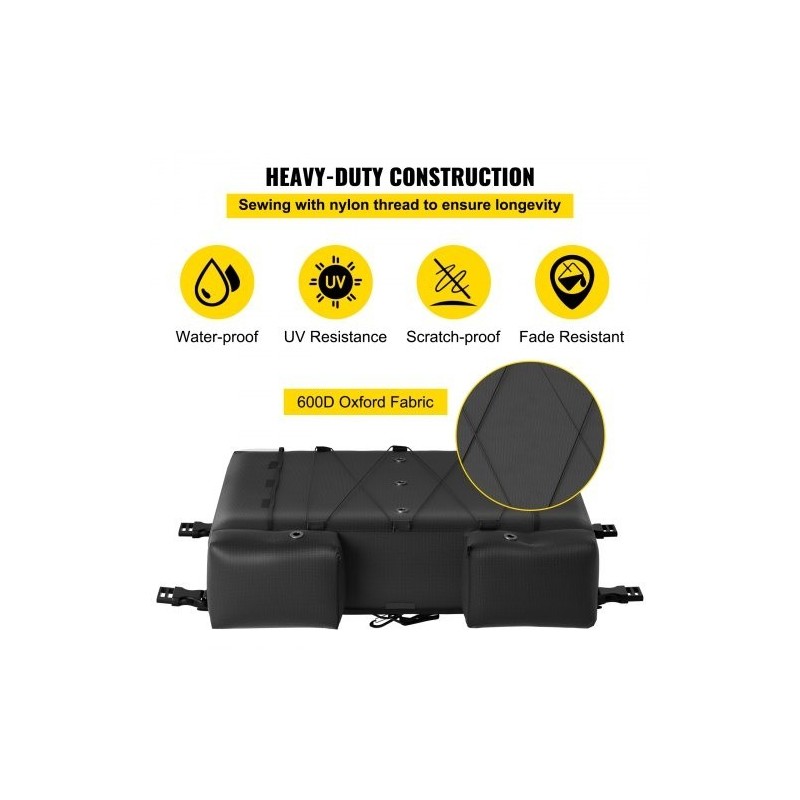 T-top-säilytyslaukku 600D Oxford-kangas sopii 4 pelastusliiville mukana roskapussi bimini- ja ponttooniveneisiin